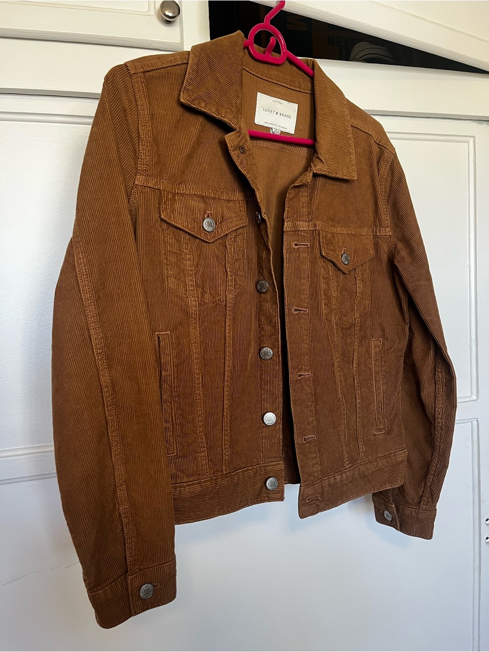 Lucky Brand Brown Corduroy Trucker Jacket